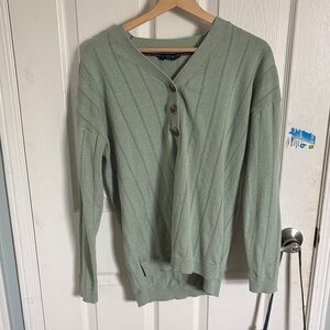 Denver Hayes Sage Green Cardigan Sweater